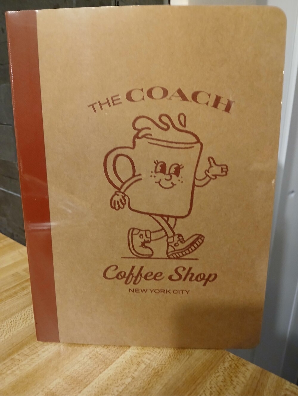 Coach Coffee Shop Notebook